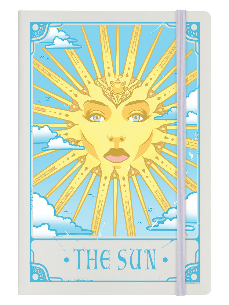 Deadly Tarot Awakening - The Sun Cream A5 Hard Cover Notebook