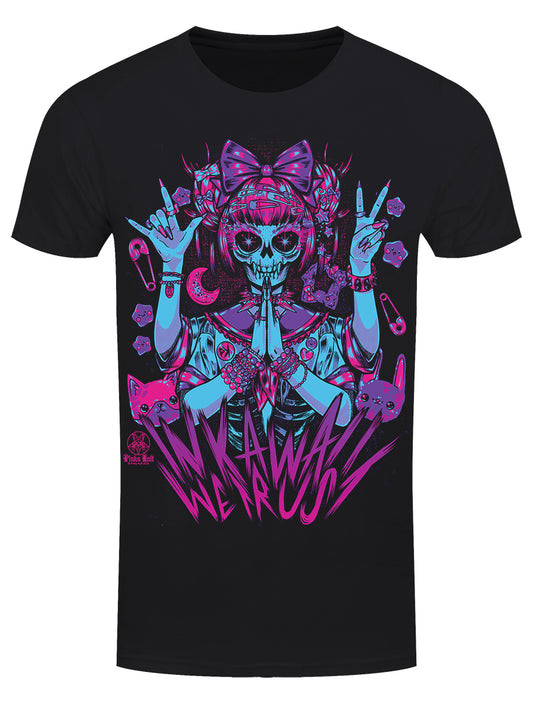 Pinku Kult In Kawaii We Trust Men's Black T-Shirt
