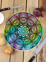 Deco Mandala Circular Chopping Board