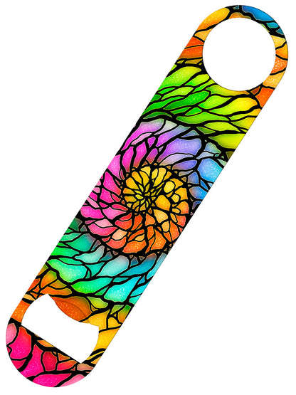 Rainbow Mandala Bar Blade Bottle Opener