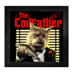 Horror Cats The Codfather Framed Print