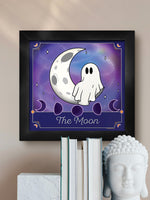 Galaxy Ghouls The Moon Framed Print