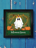 Galaxy Ghouls Halloween Queen Framed Print