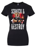 Playlist Pets Scratch & Destroy Ladies Black T-Shirt
