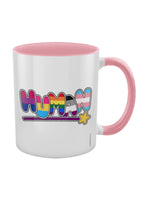 Human and Proud Pink Inner 2-Tone Mug