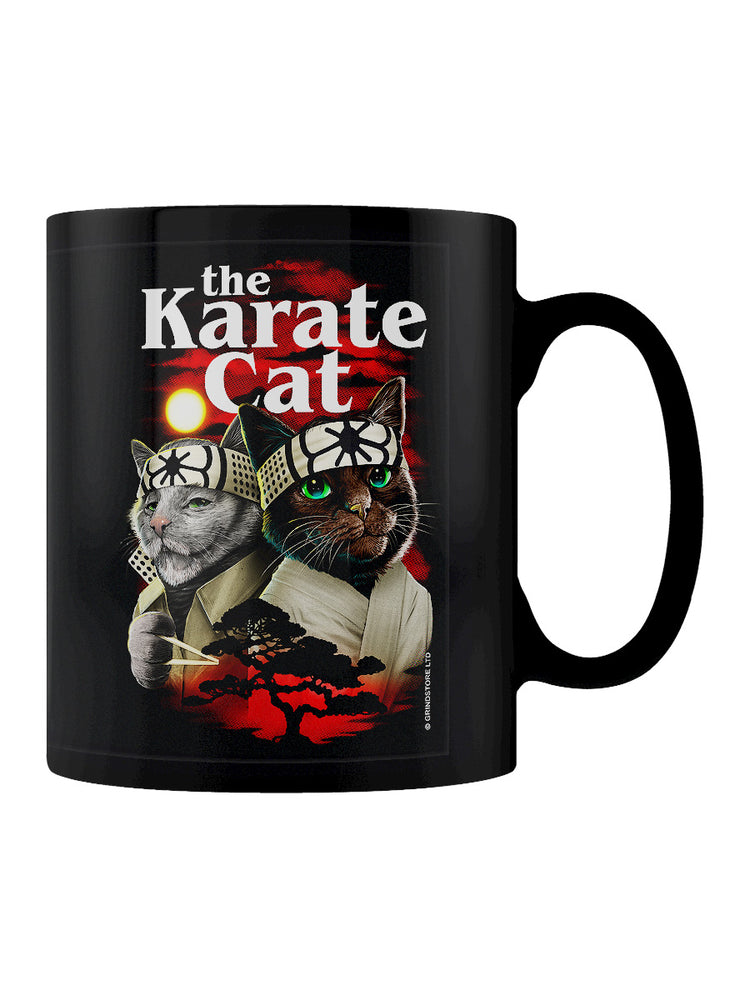 Horror Cats The Karate Cat Black Mug