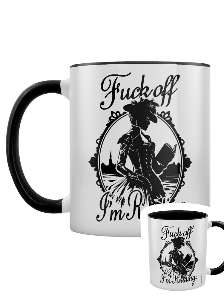 Fuck Off I'm Reading Black Inner 2-Tone Mug