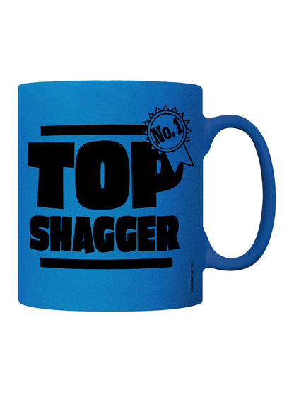 No 1 Top Shagger Blue Neon Mug