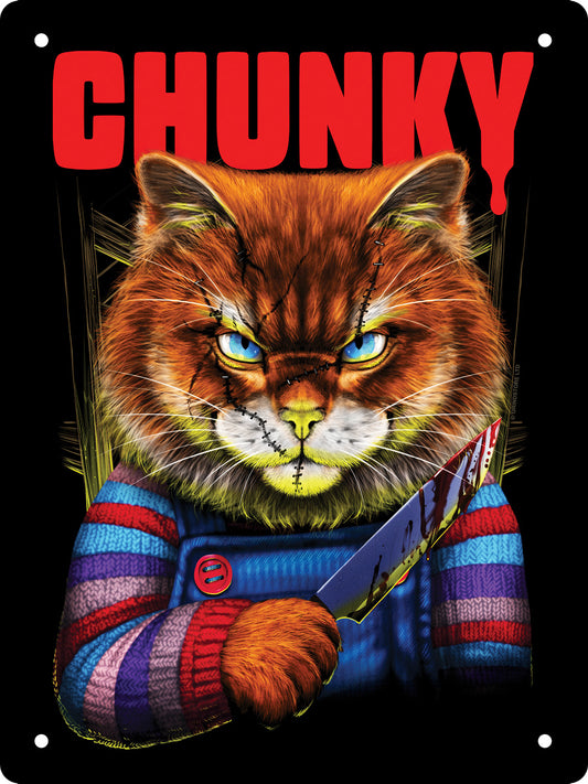 Horror Cats Chunky Mini Tin Sign