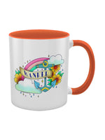 Wanker Tattoo Orange Inner 2-Tone Mug