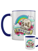 Dickhead Tattoo Blue Inner 2-Tone Mug