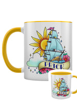 Prick Tattoo Yellow Inner 2-Tone Mug