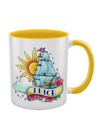 Prick Tattoo Yellow Inner 2-Tone Mug