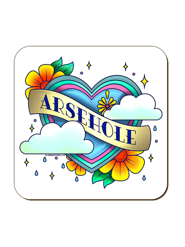 Arsehole Tattoo Coaster