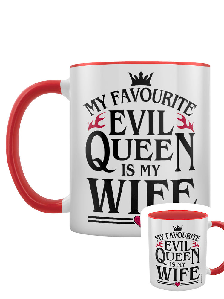 My Favourite Evil Queen Is My Wife Red Inner 2-Tone Mug