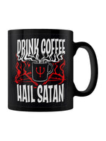 Drink Coffee Hail Satan Black Mug