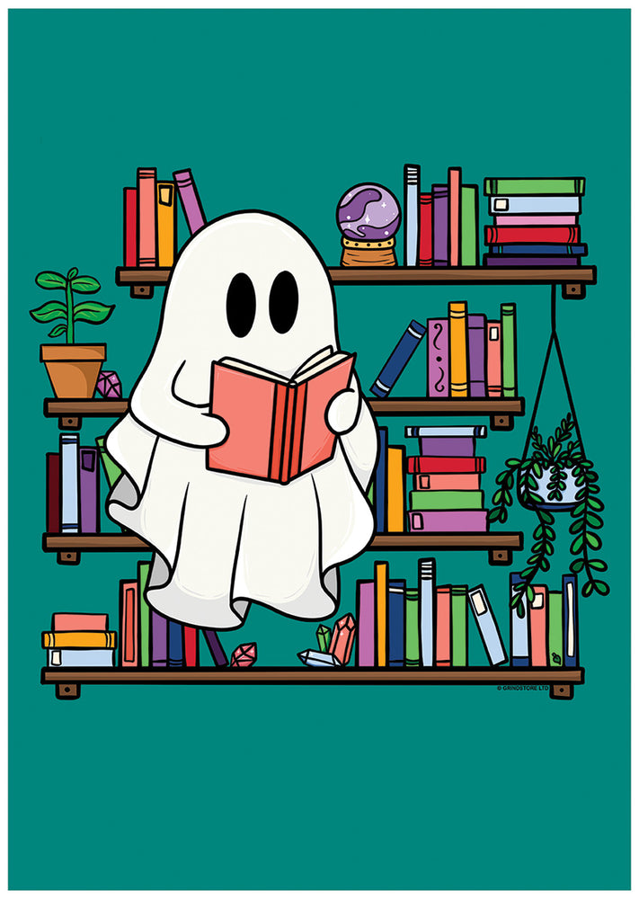 Galaxy Ghouls Bookworm Mini Poster