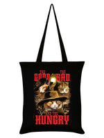 Horror Cats The Good, The Bad & The Hungry Black Tote Bag