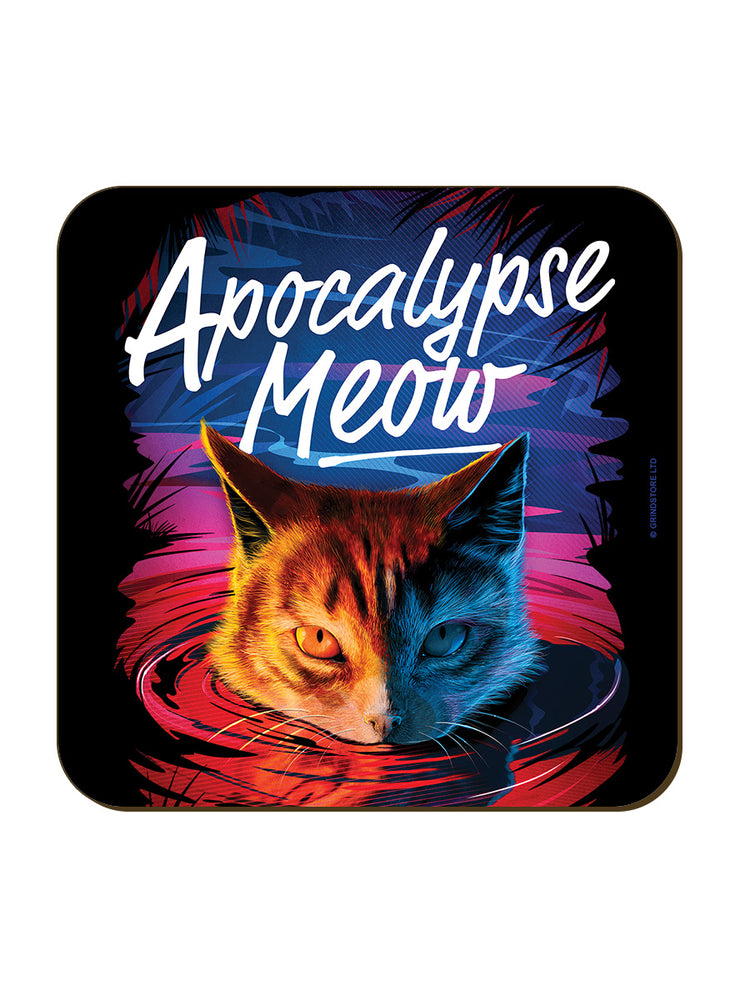 Horror Cats Apocalypse Meow Coaster