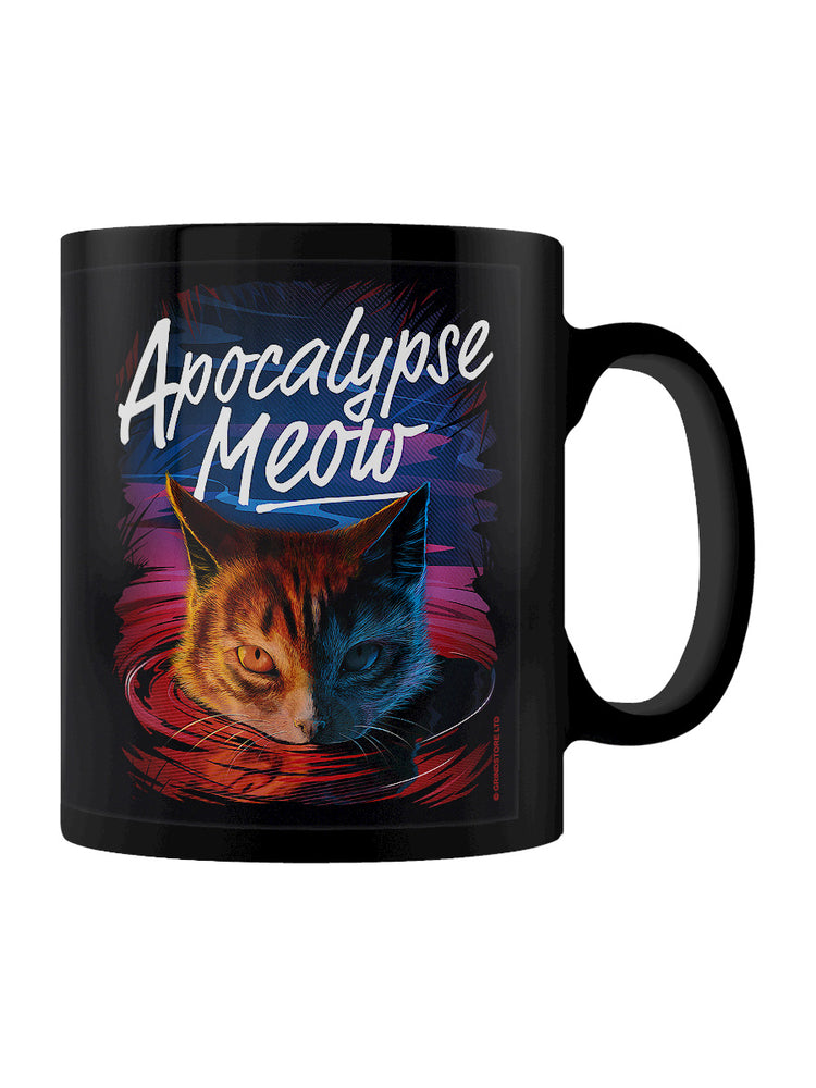 Horror Cats Apocalypse Meow Black Mug