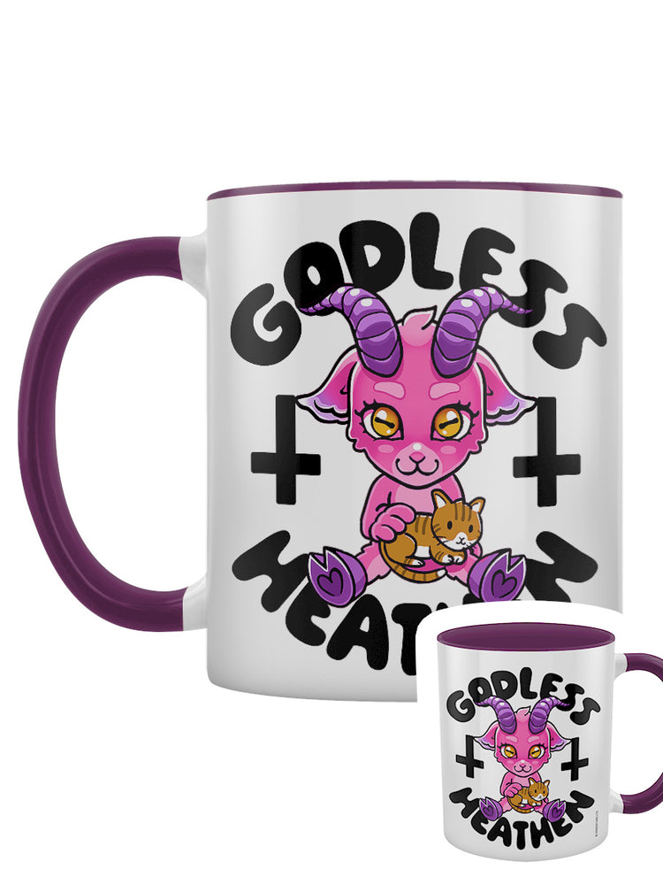 Godless Heathen Purple Inner 2-Tone Mug