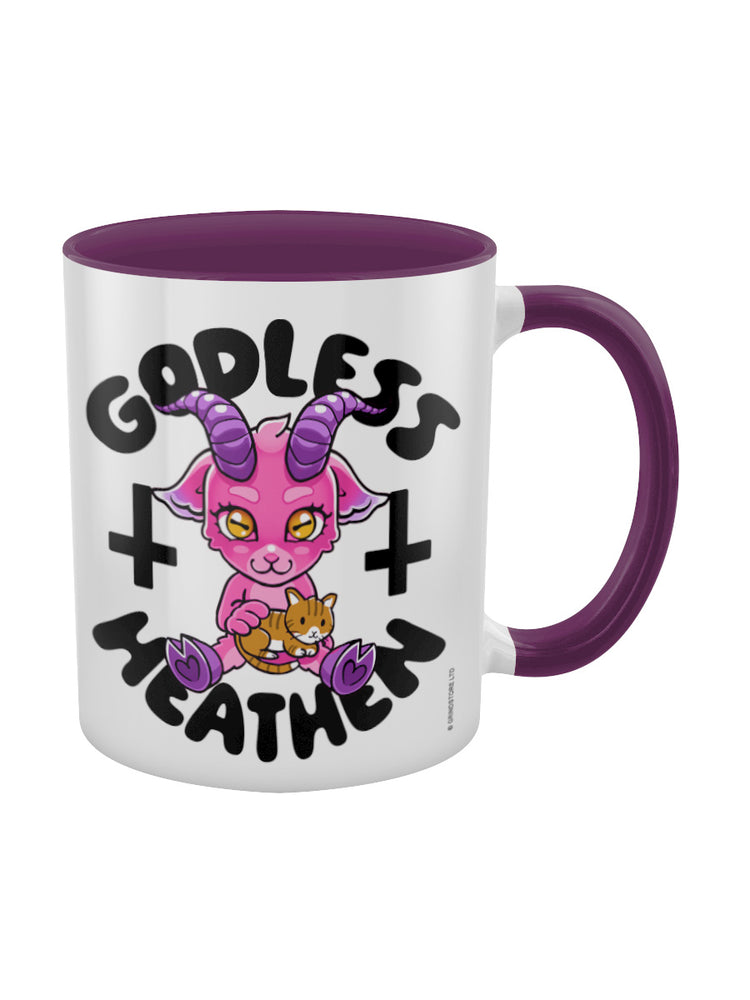 Godless Heathen Purple Inner 2-Tone Mug