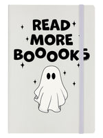 Galaxy Ghouls Read More Booooks Cream A5 Hard Cover Notebook