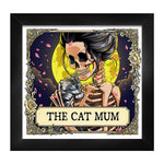 Deadly Tarot RIP - The Cat Mum Framed Print