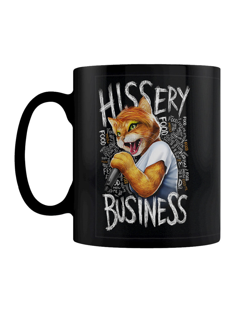 Playlist Pets Hissery Business Black Mug