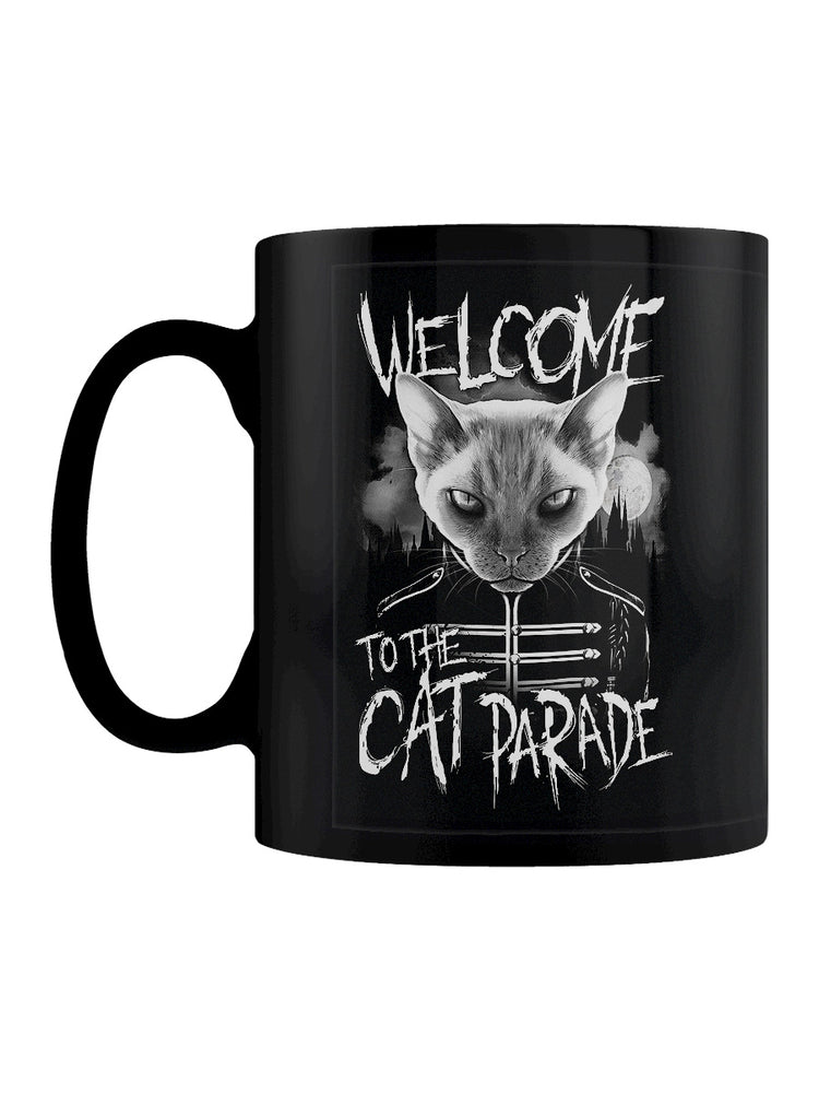 Playlist Pets Welcome To The Cat Parade Black Mug