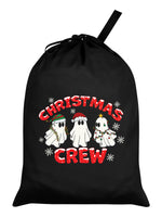 Ghosts Christmas Crew Black Santa Sack