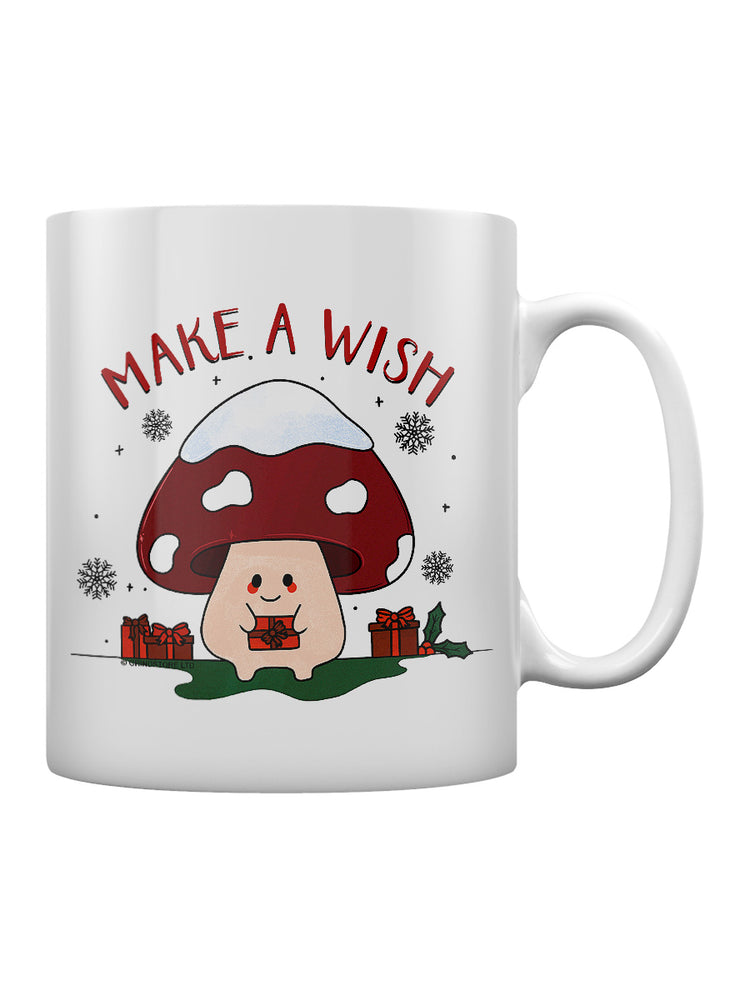 Make a Wish Mushroom Christmas Mug