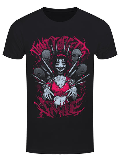 Cosmic Boop Smile Men's Black T-Shirt