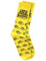 Twisted Soles Ray of Fucking Sunshine Adult Socks - Size Options