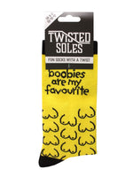 Twisted Soles Boobies Are My Favourite Adult Socks Size UK 8-12