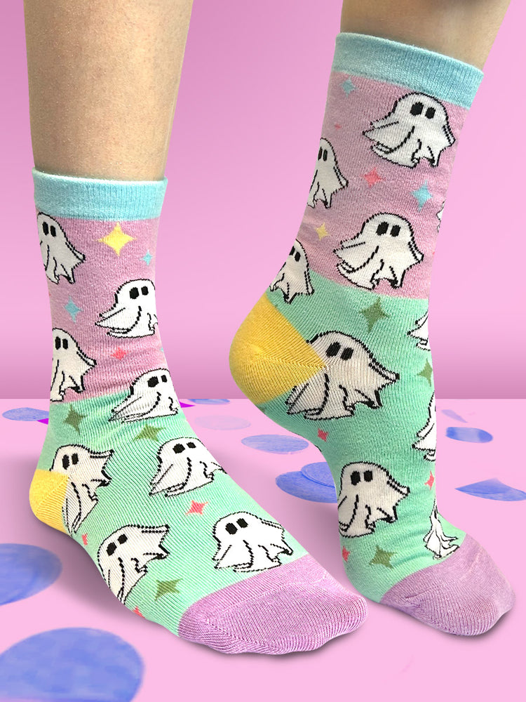 Twisted Soles x Galaxy Ghouls Adult Socks Size UK 3-7