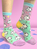 Twisted Soles x Galaxy Ghouls Adult Socks Size UK 3-7