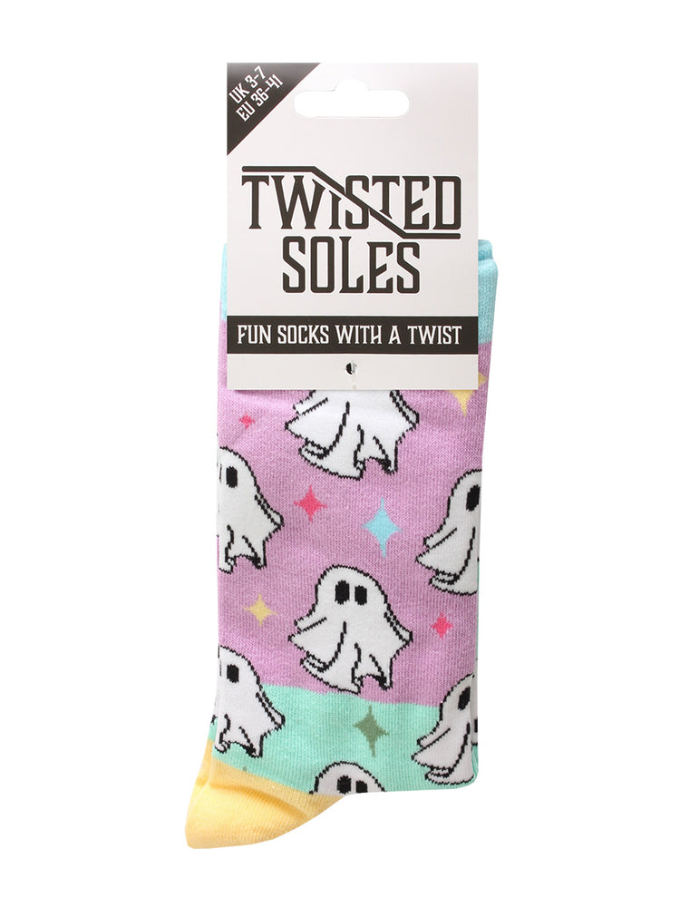 Twisted Soles x Galaxy Ghouls Adult Socks Size UK 3-7