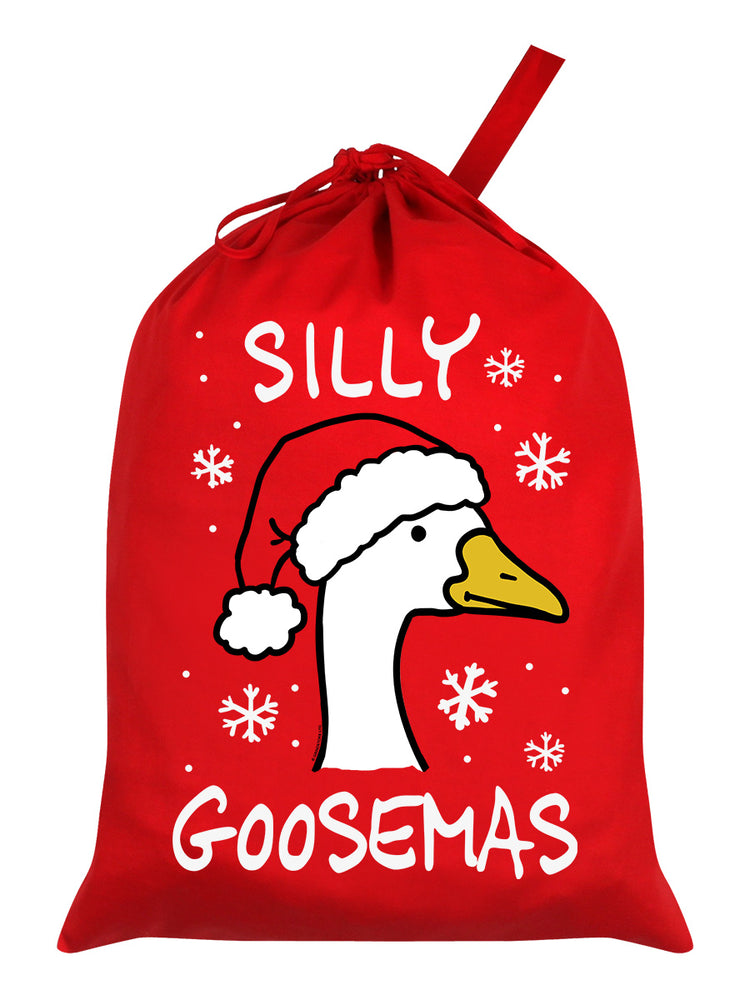 Silly Goosemas Red Santa Sack