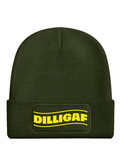 DILLIGAF Olive Green Beanie