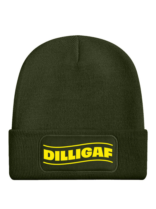 DILLIGAF Olive Green Beanie