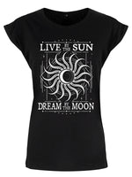 Live By The Sun Ladies Black Premium T-Shirt