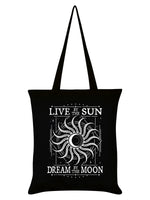 Live By The Sun Black Tote Bag