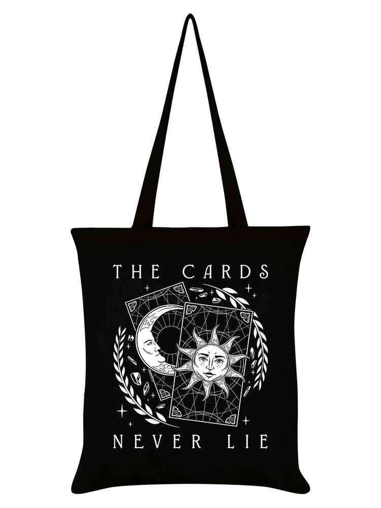 The Cards Never Lie Black Tote Bag