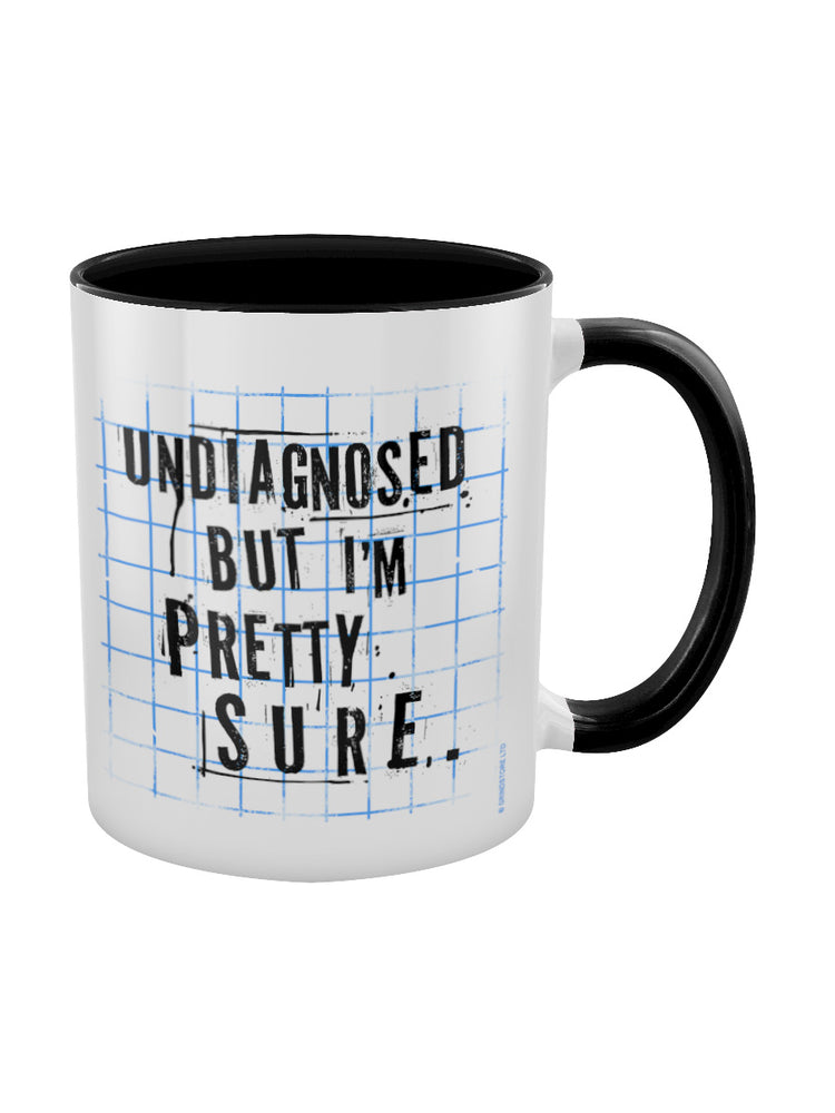 Undiagnosed But I'm Pretty Sure Black Inner 2-Tone Mug