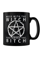 Mess With The Witch You Awake The Bitch Black Mug