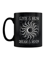 Live By The Sun Black Mug