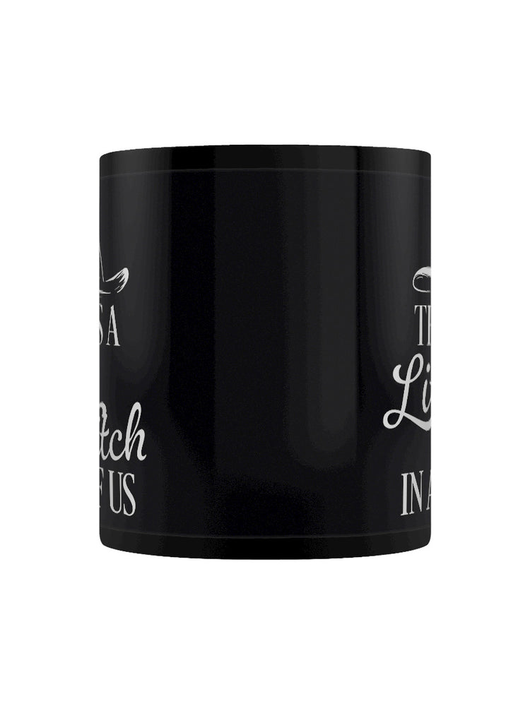 There's A Little Witch In All Of Us Black Mug