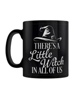 There's A Little Witch In All Of Us Black Mug