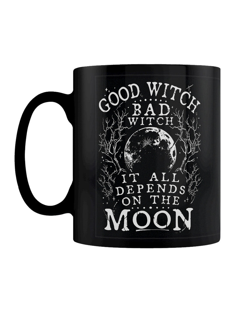 It All Depends On The Moon Black Mug